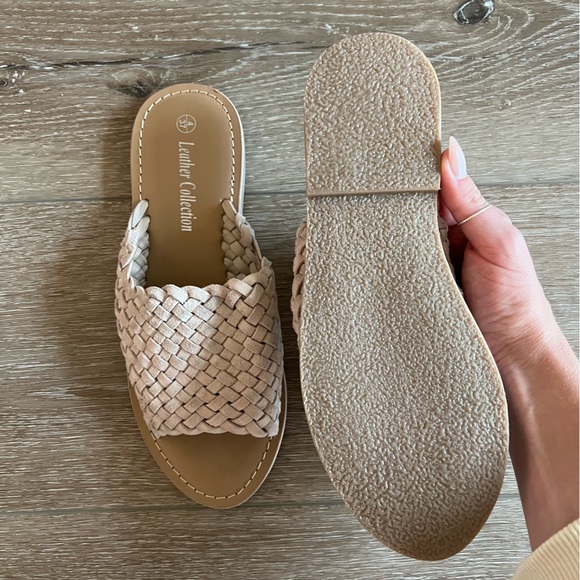 Woven leather sandals sz.37 - Picture 3 of 3